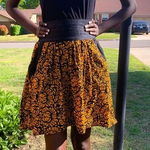 African Print Skirt